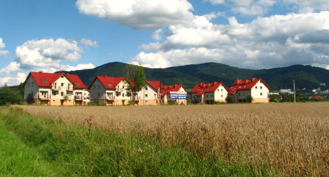 Osiedle  domów - Ustroń Hermanice - Wylewki Stroński Bielsko